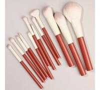 Nvzi Lot de 12 pinceaux de maquillage synthétiques de qualité supérieure pour fond de teint, poudre, anti-cernes, fard à paupières, blush, rouge