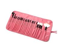 Nvzi Lot de 24 pinceaux de maquillage synthétiques de qualité supérieure pour fond de teint, poudre, anti-cernes, fard à paupières, fard à joues, pinceaux de maquillage avec sac de rangement noir (A10