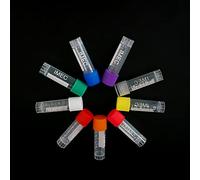 Nvzi Lot de 25 tubes à essai de gel en plastique de 2 ml avec bouchon d'étanchéité gradué pour centrifugeuse à fond conique pour laboratoire, école, éducation - Mélange de couleurs