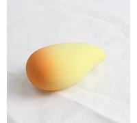 Nvzi Lot de 6 éponges de beauté pour maquillage liquide et crème, couverture à construire, éponge de fond de teint pour base naturelle, mousse sans latex, jaune A51