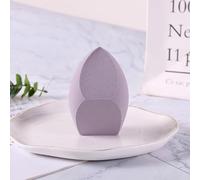 Nvzi Lot de 6 éponges de beauté pour maquillage liquide et crème, couverture à construire, éponge de fond de teint pour base naturelle, mousse sans latex, violet A02