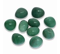 Nvzi pack de 10 Aventurine Stone, hand flatter Stone, Crystal Healing Stone, Pierre de tambour polie, Pierre de chakra, Pierre de tambour mélangée, Pierre de chance pour enfants