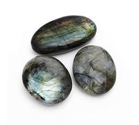 Nvzi Pierre de Labradorite, Pierre de Poche, Cristaux de guérison, polies en Tambour, de Chakra, mélange de Pierres en Tambour,mélange de Pierres Semi-précieuses, Pierres Porte-Bonheur pour Enfants