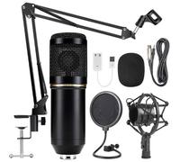 NW-800 Microphone à Condensateur et NW-35 Réglable d'Enregistrement Bras de Suspension avec Support Antichoc et Kit de Montage Pince