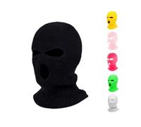 NW NATIONWEAR Masque de ski pour homme - Cagoule tempête - Masque de ski pour homme - Cagoule de voleur, Noir , taille unique