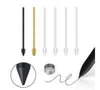 NWANTF Pointes de rechange souples en métal pour Samsung Galaxy Tab S9/S9FE+/S9 Ultra/S8/S8+/S8 Ultra/S7/S7 FE/S6/S6 Lite/S22/S23/S24 Ultra S, plastique + cuivre + pointes en titane + clip +