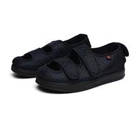 Nwarmsouth Chaussures de Marche de diabète,Pieds gonflés chaussures respirantes déformées, chaussures de rééducation du diabète-41_2 bleu,Chaussures à Coussin d'air pour diabétiques