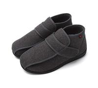 Nwarmsouth Gonflés Arthrite Oedème Swollen Pantoufle,Chaussures de gonflement du pied Magic Tape, chaussures de soins infirmiers de rééducation des patients,Chaussures pour œdèmes diabétiques larges