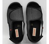 Nwarmsouth Viscoélastique Elargissement Chaussons,Chaussures pour Pieds Malades avec Pouce valgus, Chaussures d'usure Externe avec Pieds gras-38_Black,Pantoufle Santé pour âgées Pieds