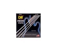 DR Strings HI-DEF NEON™ - Cordes de basse de couleur blanche : 5 cordes moyennes 45-125