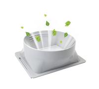 NWESTUN Coupleur de tuyau d'échappement portable de climatiseur de 15 cm, adaptateur de fenêtre A/C, connecteur de tuyau AC portable, convient pour le port d'échappement de climatisation (carré)