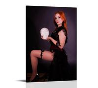 NWFWZP Poster sur toile Anna KiaRa : chanteurs légendaires, maîtres de la musique, décoration murale pour chambre à coucher, 40 x 60 cm, style cadre