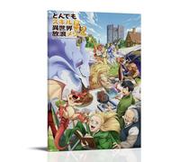 NWFWZP Poster sur toile de dessin animé « Cuisiner dans un autre monde avec mon absurd Skill » - Art mural décoratif pour chambre à coucher - 40 x 60 cm - Style cadre