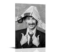 NWFWZP Poster sur toile de Frank Zappa : chanteurs légendaires, maîtres de la musique, décoration murale pour chambre à coucher, 60 x 90 cm, style cadre