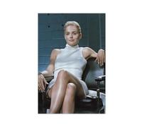 NWGACS Actrice Sharon Stone 8 - Impression sur toile - Décoration murale pour salon, chambre à coucher - Style sans cadre - 50 x 75 cm