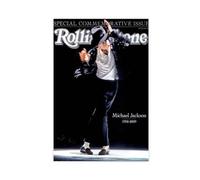 NWGACS Michael Jackson Rolling Stone Poster sur toile - Décoration murale pour salon, chambre à coucher - Style sans cadre - 30 x 45 cm