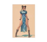 NWGACS Poster Game Street Fighter Chun-Li 13 sur toile - Décoration murale pour salon, chambre à coucher - Style sans cadre - 50 x 75 cm