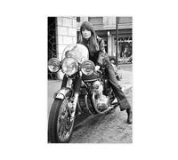 NWGACS Poster sur toile de la chanteuse Françoise Hardy 1 - Décoration murale pour salon, chambre à coucher - Style sans cadre - 40 x 60 cm
