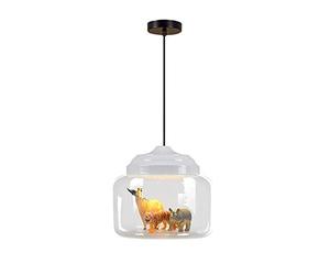 NWLAMP Luminaire Lampe Suspendue en Verre Animale Créative D'enfants, Lampe de Plafond Décorative, Suspension Luminaire de Bande Dessinée, Lustre Plafonnier Pour Filles Garçons Chambre D'enfants