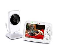 NWOUIIAY Moniteur pour Bébé sans Fil avec Caméra 3.2" Ecrans Vidiéo pour Bébé avec Vision Nocturne Vidéo Bidirectionnel Bébé Surveillance avec Fonction d'image Agrandie pour Cadeau de Noël