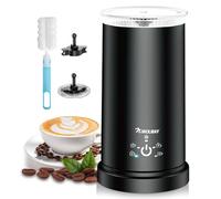 NWOUIIAY Mousseur à Lait Électrique Automatique 5 en 1 350 ML Mouss Chauffe et Frois Chauffe Lait Électrique 600W Fonctionnement Silencieux avec 2 Fouets pour Cappuccino Macchiato Latté