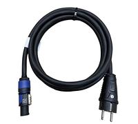 NWP PowerCON Câble d'alimentation 3 m Bleu vers fiche Schuko 230 V - 3 x 2,5 mm² - Câble Flexible en Caoutchouc - NAC3FXXA-W-L Power-in (Bleu)