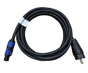 NWP PowerCON Câble d'alimentation 5 m bleu vers fiche Schuko 230 V - 3 x 2,5 mm² - Câble en caoutchouc - NAC3FXXA-W-L Power-In (bleu)