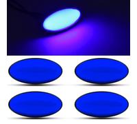 NWpangu 4PCS Feux Latéraux de LED pour Remorque, 12V 24V LED Arrière Avant Feu de Position pour Camion Caravane Camping Car Van Tracteu (Bleu)