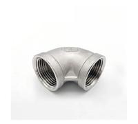 NWPNLXEA 1/8'' - 2'' NPT Female Thread 304 Stainless Steel Equal 90 Degree Elbow Water Pipe Fitting SS304 Joint Connector(1/8")