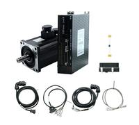 NWPNLXEA 1.8KW 220V AC 3000Rpm 6Nm Nema42 Servo Electronic Starter Kit 110ST M06030 with Hybrid Servo Drive T3DF L30F (No Brake)