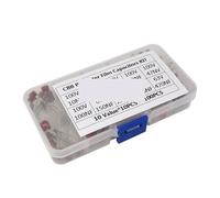 NWPNLXEA 100PCS 10nF~470nF Metallized Polyester Film Capacitors Assortment Kit High Precision and Stability Samples CBB Capacitor Set