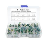 NWPNLXEA 100Pcs/lot 1UF-220UF 10Values Aluminum Electrolytic Capacitors 16-50V 22uf 47uf Mix Electrolytic Capacitor Assorted kit with Box