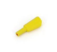 NWPNLXEA 10Pcs Fully Insulated 4mm Male Stackable Plug Solder Type DIY Connector (Gelb)