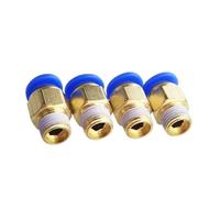 NWPNLXEA 10PCS PC6-01 PC6-02 PC8-02 PC10-02 Air Connectors Male Hose Quick Release Fittings Straight Push in Pneumatic Fitting 1/4(PC8-02)
