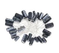 NWPNLXEA 120pcs 12 Value kit 1uF-470uF Electrolytic Capacitor Package 1UF 2.2UF 3.3UF 4.7UF 10UF 22UF 33UF 47UF 100UF 220UF