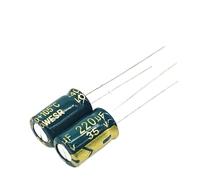 NWPNLXEA 12pcs/lot Q09 Low ESR/Impedance High Frequency 35v 220UF Aluminum electrolytic Capacitor Size 8 * 12 220UF35V 20%