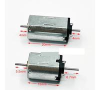NWPNLXEA 1PC 10mm*12mm N30 N20 Dual Shaft Electronic Starter 6V-12V 15000RPM/20000RPM Dual Axis Large Torque DIY Toy Car Rail Train Model Engine (N30 12V 20000RPM)