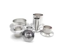 NWPNLXEA 1pc Vacuum Flange Joint KF25 Welded Pipe Fittings Joint Length 50mm