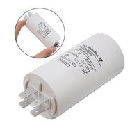 NWPNLXEA 1pcs CBB60 Starting Capacitor 10uF~70uF 12UF Electronic Starter Capacitor 50 / 60Hz 450VAC with M8 Screw for Motor/Washing Machine (450V 30UF)