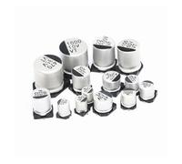 NWPNLXEA 20pcs SMD Electrolytic Capacitor Aluminum 6.3V 10V 16V 25V 35V 50V 1UF 2.2UF 4.7UF 10UF 47UF 100UF 220UF 330UF 470UF 680UF (50V 2.2UF)