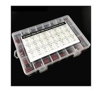 NWPNLXEA 24 Values 180pcs 250V 1nF to 3.3uF (102~335) 10nF 47nF 100nF 0.1uF 0.47uF 1uF 1.5uF CBB Metal Film capacitors Assortment Kit Box