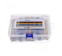 NWPNLXEA 2600pcs/lot 130 Values 1/4W 0.25W 1% Metal Film Resistors Assorted Pack Kit Set Lot Resistors Assortment Kits Fixed Resistor (with Box)