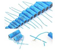 NWPNLXEA 2Pcs Audio Capacitor 400V Electrodeless Audio Coupling 0.22UF 0.47UF 1UF 1.5UF 2UF 3.3UF 4.7UF 5.6UF 8.2UF 10UF (15UF 28X55)