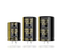 NWPNLXEA 2Pcs Audio Electrolytic Capacitor 50V 4700UF 6800UF 10000UF 15000UF 22000UF for HiFi Amplifier High Frequency Low (50V6800UF 25x40)