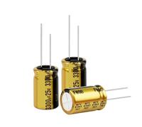 NWPNLXEA 2Pcs Audio Electrolytic Capacitor for Audio HiFi Amplifier 25V47UF 35V1000UF 50V22UF 63V47UF FW Series Audio Filter Capacitor (25V3300UF 16x25)