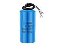 NWPNLXEA 2Pcs CBB60 Electronic Starter Running Capacitor 450V Capacitors Water Pump Startup Capacitors Start Electronic Starter Run 450VAC 3uF-80uF (14UF White)