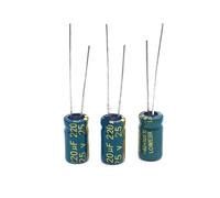 NWPNLXEA 400pcs/lot p25 25V 220UF Low ESR/Impedance High Frequency Aluminum electrolytic Capacitor Size 6 * 12 220UF25V 20%