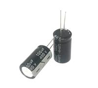 NWPNLXEA 400v100uf 18x30mm Aluminum Electrolytic Capacitor 400v 100uf 100mf400v 100MFD400v 400vdc 400wv 100mf 100MFD 120uf 150uf 180uf (400v47uf 13x25 5pcs)