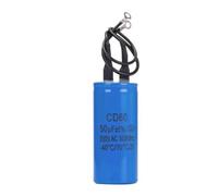 NWPNLXEA 50UF 250V AC Starting Capacitor for Heavy Duty Electronic Starter Air Compressor Red Yellow Two Wires