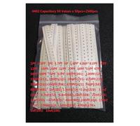 NWPNLXEA 50values*50pcs=2500pcs 0402 SMD Ceramic Capacitor Kit 1pF to 10uF Chip Ceramic Capacitor Sample Kit Assorted 10PF 160 105 104 2